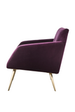 Purple Velvet Occasional Chair | Andrew Martin Kelly