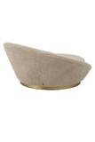 Round Plush Sand Loveseat | Eichholtz Duardo