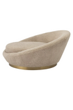 Round Plush Sand Loveseat | Eichholtz Duardo