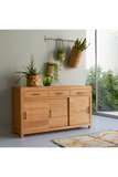 Natural Teak Modern Sideboard | Tikamoon Maë