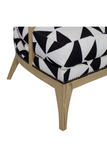 Triangle Pattern Upholstery Fluted Back Chair | Andrew Martin Ava