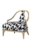 Triangle Pattern Upholstery Fluted Back Chair | Andrew Martin Ava