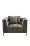 Tufted Gray Accent Chair | Eichholtz Sienna