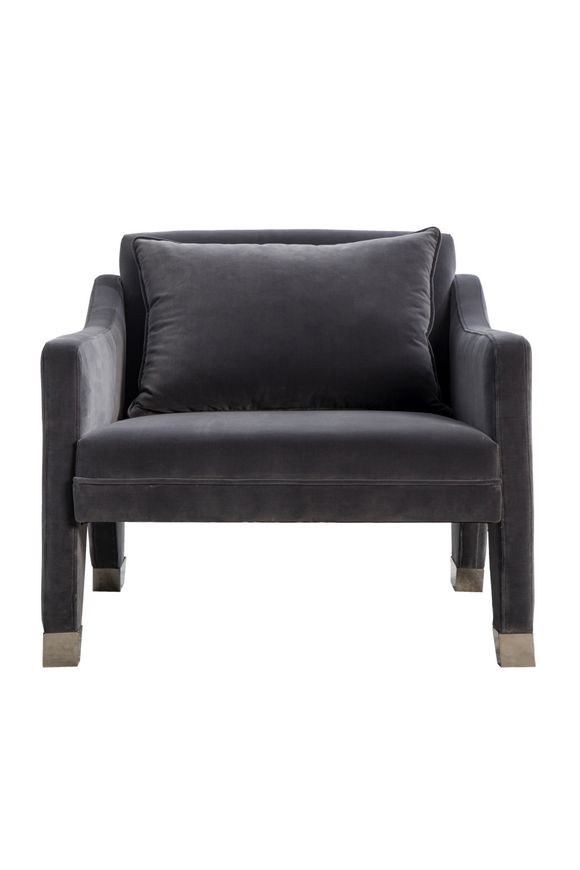 Velvet Upholstered Occasional Chair | Andrew Martin Lyndon