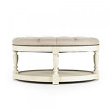 Tammy Ivory Ottoman