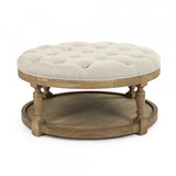 Tammy Natural Oak Ottoman