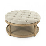 Tammy Natural Oak Ottoman