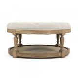 Tammy Natural Oak Ottoman