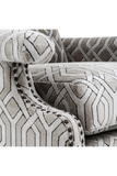 Geometric Textile Living Room Chair | Eichholtz Goldoni