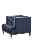 Blue Tufted Cube Chair | Eichholtz Castelle