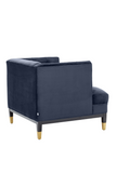 Blue Tufted Cube Chair | Eichholtz Castelle