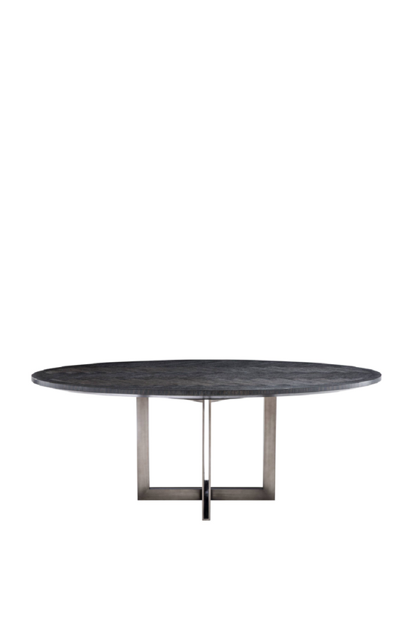 Oval Charcoal Dining Table | Eichholtz Melchior