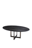 Oval Charcoal Dining Table | Eichholtz Melchior