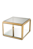 Brass Glass Box Side Table | Eichholtz Callum