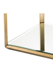 Brass Glass Box Side Table | Eichholtz Callum