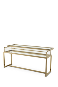 Sliding-Top Brass Console Table | Eichholtz Harvey