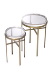 Brass Side Table Set (2) | Eichholtz Hoxton