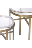 Brass Side Table Set (2) | Eichholtz Hoxton