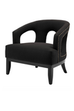 Black Upholstered Accent Chair | Eichholtz Adam