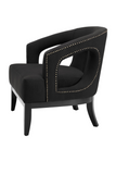 Black Upholstered Accent Chair | Eichholtz Adam