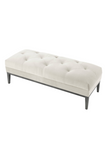 Pebble Gray Tufted Bench | Eichholtz Cesare