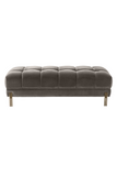 Gray Tufted Upholstered Bench | Eichholtz Sienna