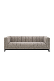 Beige Upholstered Channel Stitched Sofa | Eichholtz Ditmar