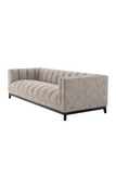 Beige Upholstered Channel Stitched Sofa | Eichholtz Ditmar