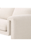 Cream Bouclé Modern Sofa | Eichholtz Tondo