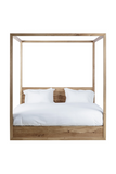 Reclaimed French Oak Poster King Bed | Andrew Martin Otis