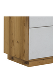 White Concrete Oak Dresser | Andrew Martin Sands