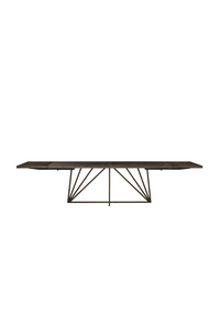 Dark Chocolate Oak Round Dining Table L | Andrew Martin Emerson