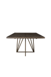 Dark Chocolate Oak Round Dining Table L | Andrew Martin Emerson