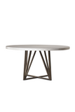 White Concrete Round Dining Table L | Andrew Martin Emerson