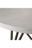 White Concrete Round Dining Table L | Andrew Martin Emerson