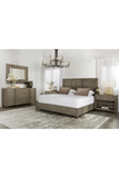 Layered Frame Oak King Bed | Andrew Martin Claiborne