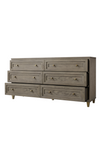 Taupe Oak Six Drawer Dresser | Andrew Martin Claiborne