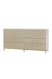 Ivory Shagreen Eight Drawer Dresser | Andrew Martin Alice