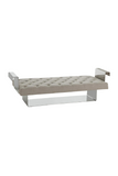 Taupe Linen Tufted Bench | Andrew Martin Vinci