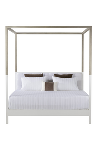 Contemporary Oak Poster Queen Bed | Andrew Martin Duke