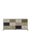 Burnished Brass Patchwork Dresser L | Andrew Martin Maria