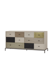 Burnished Brass Patchwork Dresser L | Andrew Martin Maria