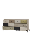 Burnished Brass Patchwork Dresser L | Andrew Martin Maria