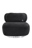 Black Modern Retro Velvet Chair | Philipp Plein Signature